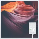 Heidenfeld Infrarotheizung HF-HP105, mit Bild, 16 Motive, 10 J. Garantie, Thermostat, Wandmontage (400 Watt, Grand Canyon)