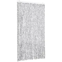 VidaXL Fliegenvorhang Hellgrau und Dunkelgrau 100x230 cm Chenille