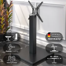 GGM Möbel Bistro Tischgestell 50 x 50 x 72 cm Schwarz