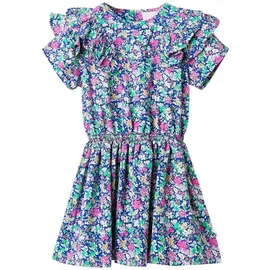 vidaXL Kinderkleid mit Rüschenärmeln Kobaltblau 116