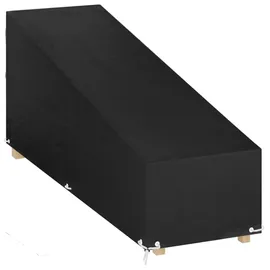 vidaXL Abdeckung für Sonnenliege 205 x 75 x 40/70 cm Schwarz