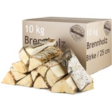 Brennholz Kaminholz Birke Birkenholz Holz 10 kg Für Ofen und Kamin Kaminofen Feuerschale Grill Feuerholz Holzscheite Wood 25 cm Kammergetrocknet Flameup