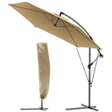 VOUNOT Ampelschirm Ø 300 cm Khaki