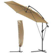 VOUNOT Ampelschirm Ø 300 cm Khaki