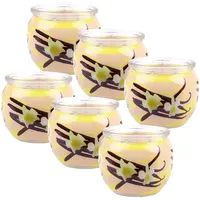 HS Candle Duftkerze Motiv 6er Pack Vanille