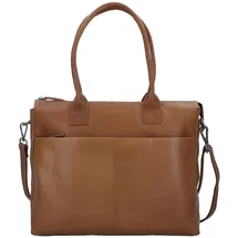 GREENBURRY Fiorentina Aktentasche Leder 39 cm Laptopfach braun