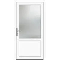 Kunststoff Nebeneingangstür nach Maß "CELINE-M" Weiß RAL 9016 beidseitig innen öffnend DIN links