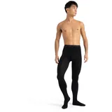 Capezio Herren Strickstrumpfhose mit Fuß, schwarz, Large - L