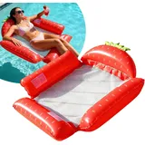 Aufblasbare Wasserhängematte mit Netz für Erwachsene 4-in-1 Pool Strand Sommer