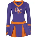 Jennifer Check Cheer Kostüm Damen High School Langarm Lila Jennifers Body Kostüm Cheerleader Uniform Kleid Outfit Erwachsene (S, Lila)