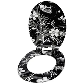 Sanilo WC-Sitz White Flower, mit Absenkautomatik