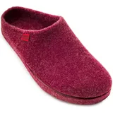 Andrés Machado - Hausschuhe für für Herren für Frühling – Unisex Slipper für drinnen und draußen - AM001 – Pantoffeln aus Filz mit Rutschfester Gummisohle – Bordeauxrot, EU 48 - 48 EU