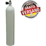 MES Aluflasche mit Ventil 12144 weiß 7 L