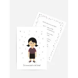 Karten zur Einschulung selbst gestalten mit Spruch und Fotos im Onlinedesigner bei Meine-Kartenmanufaktur.de
