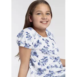 KangaROOS Carmenshirt in weiß/hellblau | Gr.: 128/134
