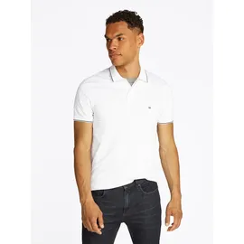 Tommy Hilfiger Poloshirt "PERFORMANCE JERSEY REG POLO", Herren, Gr. 3XL, weiß, Jersey, Obermaterial: 45% Baumwolle, 26% Polyamid, 20% Lyocell, 9% Elasthan, regular fit, Bündchen, Shirts