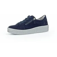 Gabor Damen Low-Top Sneaker, Frauen Halbschuhe,Freizeitschuhe,Turnschuhe,Laufschuhe,schnürschuhe,schnürer,Atlantik (grau),38 EU / 5 UK - 38