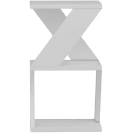 woody fashion Beistelltisch ALBENI 50x30 cm weiß - Weiß