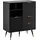 FineBuy Kommode 77 x 97 x 40 cm Eiche-Optik Schwarz
