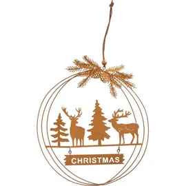 Trendline Weihnachtsanhänger Ø 24 cm braun