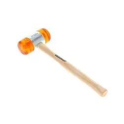 Plastikhammer, ø60mm, Auswechselbare Köpfe aus Cellulose-Acetat, Stiel aus Esche