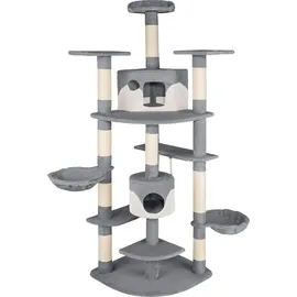 Tectake Nelly 204 cm grau/weiß