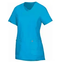 BP 1762-241-0114-XLn Überzieh-Kasack für Frauen, Superleichter Stoff, 150,00 g/m2 Stoffmischung mit Stretch, Curaçao-blau, XLn