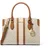 Michael Kors Becca Medium Henkeltasche Kunstleder Beige/Weiß