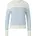 Longpullover blau creme 4XL