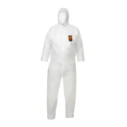 KLEENGUARD® A20 atmungsaktiver Schutzanzug mit Kapuze, weiß 95200 , 1 Karton = 25 Stück, Größe XXXL (62 - 66)