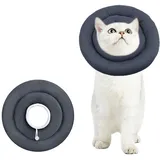 IBLUELOVER Halskrause Hunde Katzen Schutzkragen Wasserdicht Schutzhalsband Antibiss Elisabethanischer Kragen Weich Hundehalskrause für Haustiere Nach Operation Verletzungen Recovery