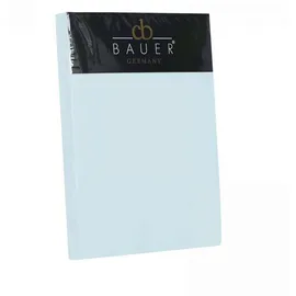 Curt Bauer Spannbettlaken Uni-Mako-Satin 180 x 200 cm azur