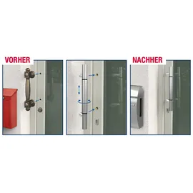 PANTO Stoßgriff-Set Edelstahl Variabel 400-600 mm