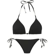 French Connection Triangel-Bikini Claire Schwarz 42 Cup A/B