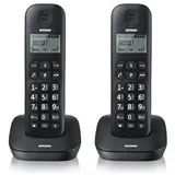 Brondi Gaia Twin2 X Telefon Cordless Duo Schwarz