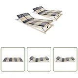 The Living Store Lattenroste 2 Stk. mit 42 Latten 7 Zonen 90x200 cm - Braun