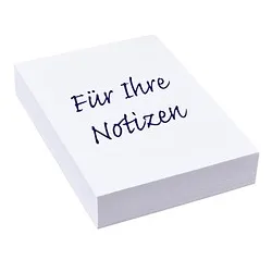 Notizpapier weiß DIN A6, ca. 250 Blatt, 1 Pack