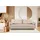 Konsimo Schlafcouch Stoff 3-Sitzer Creme