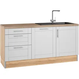 kochstation Küchenzeile KS-Ahus 180 cm grau