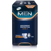 Tena for Men Absorbierende Protektoren — Level 3, Packung mit 16 Einlagen (im Vereinigten Königreich gilt eine Mehrwertsteuerermäßigung) (Verpackung kann variieren)