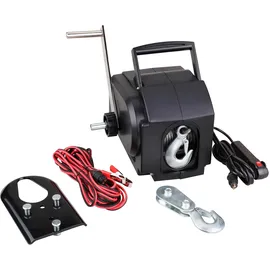 Güde Seilwinde Aluminium 1200 12 Volt schwarz/silber