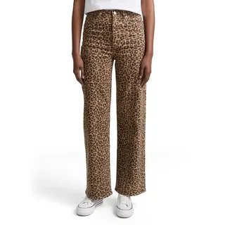 Tom Tailor Denim Damen 1049385 Jeans, 38819-Brown Black Leo, L - L