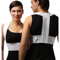 Tonus Elast Rückenstabilisator Geradehalter Stabilisator Rücken Brust Rückenhalter Stütze TE0108, Stabilisator weiß 3-L-89-99cm