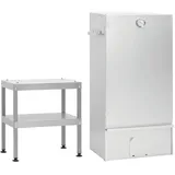 vidaXL Räucherofen mit Tisch silber
