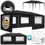 CASARIA Partezelt Rimini 3 x 6 m inkl. 6 Seitenteile Grau