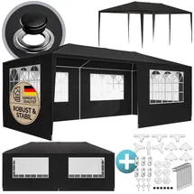 CASARIA Partezelt Rimini 3 x 6 m inkl. 6 Seitenteile Grau