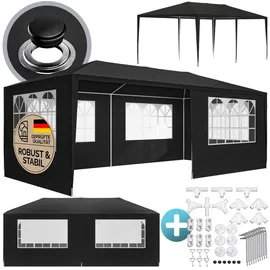 CASARIA Partezelt Rimini 3 x 6 m inkl. 6 Seitenteile Grau