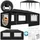 CASARIA Partezelt Rimini 3 x 6 m inkl. 6 Seitenteile Grau