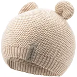 Sterntaler GOTS Strickmütze Ohren in sand | Gr.: 41 cm