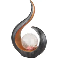 GLOBO Globo, Gartenbeleuchtung, Solarleuchte Kunststoff Schwarz, 1xrgb LED Solarleuchte
